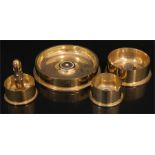 A group of four Trench Art ashtrays (4).