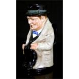 A Royal Doulton Character Jug in the form of Winston Churchill, 22cm high.