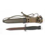 U.S.M. 8AI fighting knife and sheath 33cm long