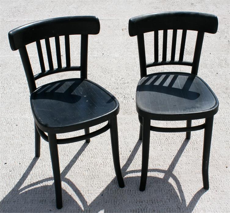 A pair of Polish bentwood chairs (2).