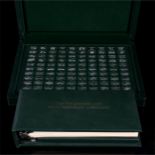 John Pinches silver miniature ingot collection - 'The One Hundred Greatest Cars' - in fitted case