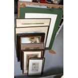 A quantity of pictures, prints and engravings.