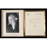 A Buckingham Palace letter signed Phillip and dated 1961, 18cm x 23cm; together with a signed