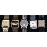 A Smiths gentlemans wrist watch, two Rotary wrist watches, a Casio wrist watch and a Sekonda wrist