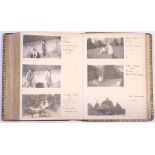 An interesting early 20th century photograph album containing over two hundred original black &