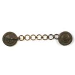 A Victorian Royal West Kent Regiment officers bronze cape clasp