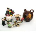 A quantity of Royal Doulton items including 'The Old Balloon Seller' HN1315, a Royal Doulton