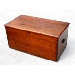 A 19th century mahogany blanket box, 99cm (39ins) wide.