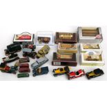 A Dinky Bedford van, a quantity of Lesney Double Decker buses and models of yesteryear (box)