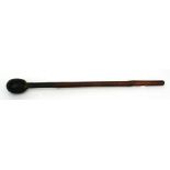 An African cane handled knobkerrie, 59cms long overall.