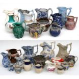 A large quantity of Victorian and other jugs.