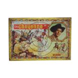A 1960's Mettoy Cheyenne tin target 62 by 42cms (24.5 by 16.5ins).