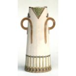 A Royal Dux Art Noveau two-handled vase, 27cm (10.5ins) high. Condition Report restored