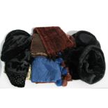 A County Fur Company mink fur stole; a Harrods faux fur trimmed hat and other items.