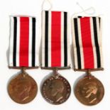 Three George VI Special Constabulary Medals named to Harold R Hayday, Frederick T Ranger &