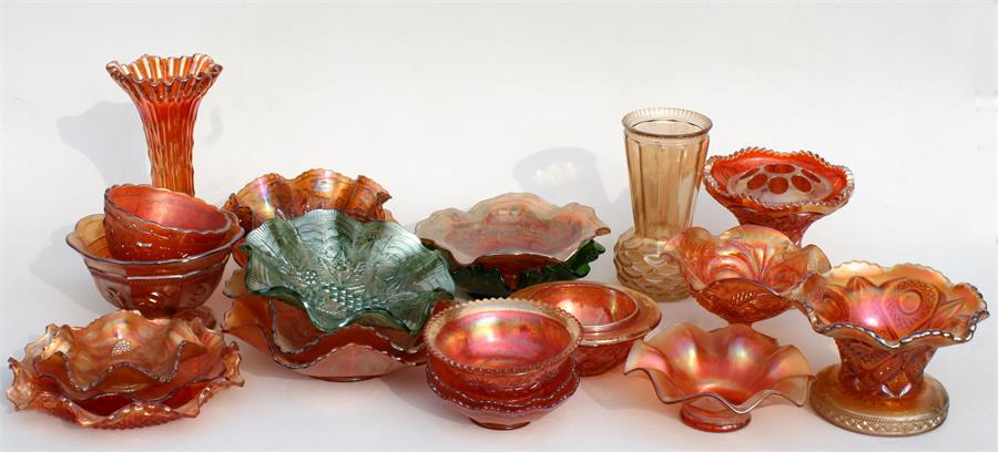 A large quantity of early 20th century Carnival Glass (three boxes). - Image 4 of 4