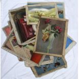 Brown (Modern British) - a quantity of unframed oil paintings on canvas, including still life and