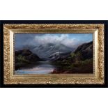 Attributed to Roberto A K Marshall (1849-1926) - Highland Loch Scene - signed lower left, oil on