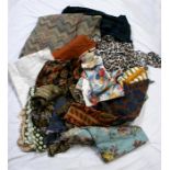 A quantity of textiles and fabrics.