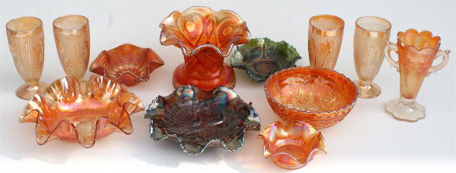 A large quantity of early 20th century Carnival Glass (three boxes). - Image 3 of 4