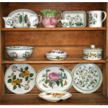 A quantity of Portmeirion 'Botanic Garden' pattern kitchenware including serving plates, bowls, jugs