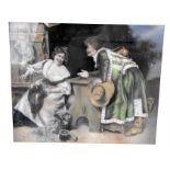 After Ferdinand Roybet (1840-1920) - French Tavern Scene - indistinct signature lower right,