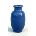 A late 19th / early 20th century Chinese Claire de Lune miniature vase, 7.5cm (3ins) high. Condition