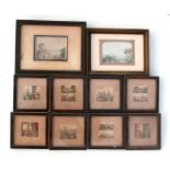 A group of Baxter miniature prints (10).