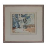 E A Sallis Benney RBA (1894-1966) - Beech Bowl - signed lower left corner, watercolour, framed and