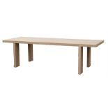 A late 20th century Aram contemporary design oak rectangular dining table, 260 by 95cm (102.5 by