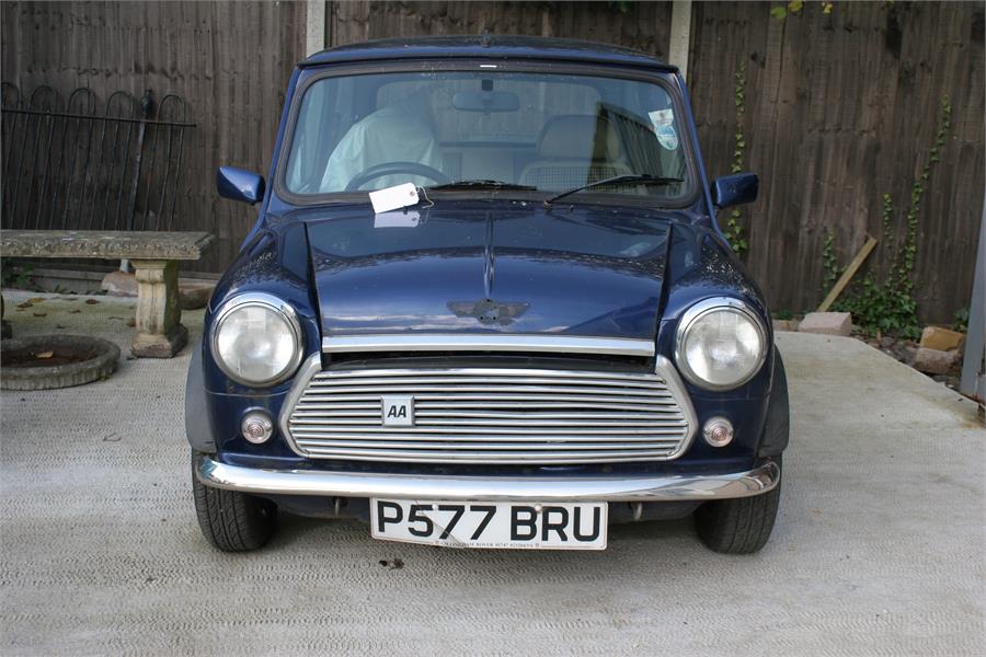A 1997 Rover Mini 1.3i, registration P577 BRU, blue, one owner from new, 26182 mileage, fitted - Image 4 of 19