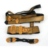 A Royal Artillery sword belt cross strap and hanger. Condition Report Stitching good, all good