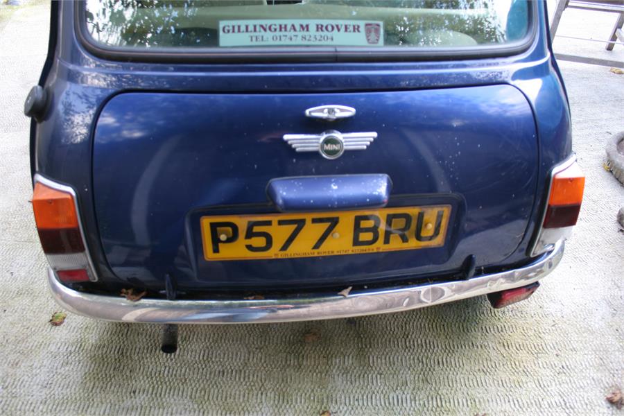 A 1997 Rover Mini 1.3i, registration P577 BRU, blue, one owner from new, 26182 mileage, fitted - Image 6 of 19