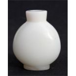 A Chinese Peking glass snuff bottle 5cm (2ins) high.