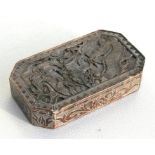 A Chinese carved soapstone scroll weight depicting a dragon, 10cm (4ins) wide.