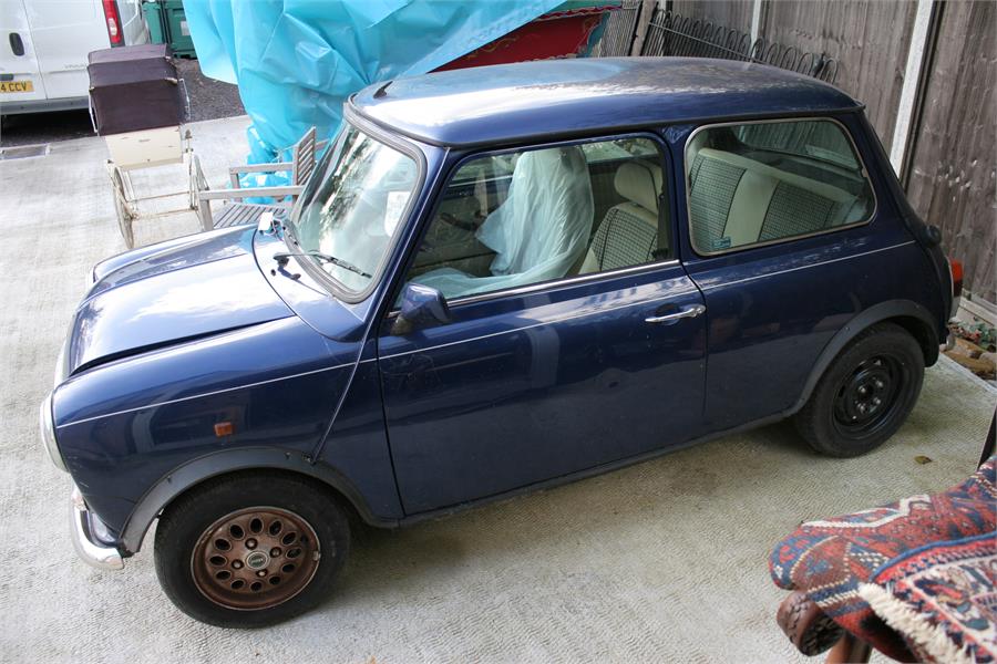 A 1997 Rover Mini 1.3i, registration P577 BRU, blue, one owner from new, 26182 mileage, fitted - Image 5 of 19