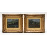 Henry Alken (British) a pair of coaching scenes, signed bottom edge, oil on board, framed and