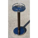 An Alessi Italian design chrome wine cooler stand, designed by Ettore Sottsass, 64cm (25ins) high.