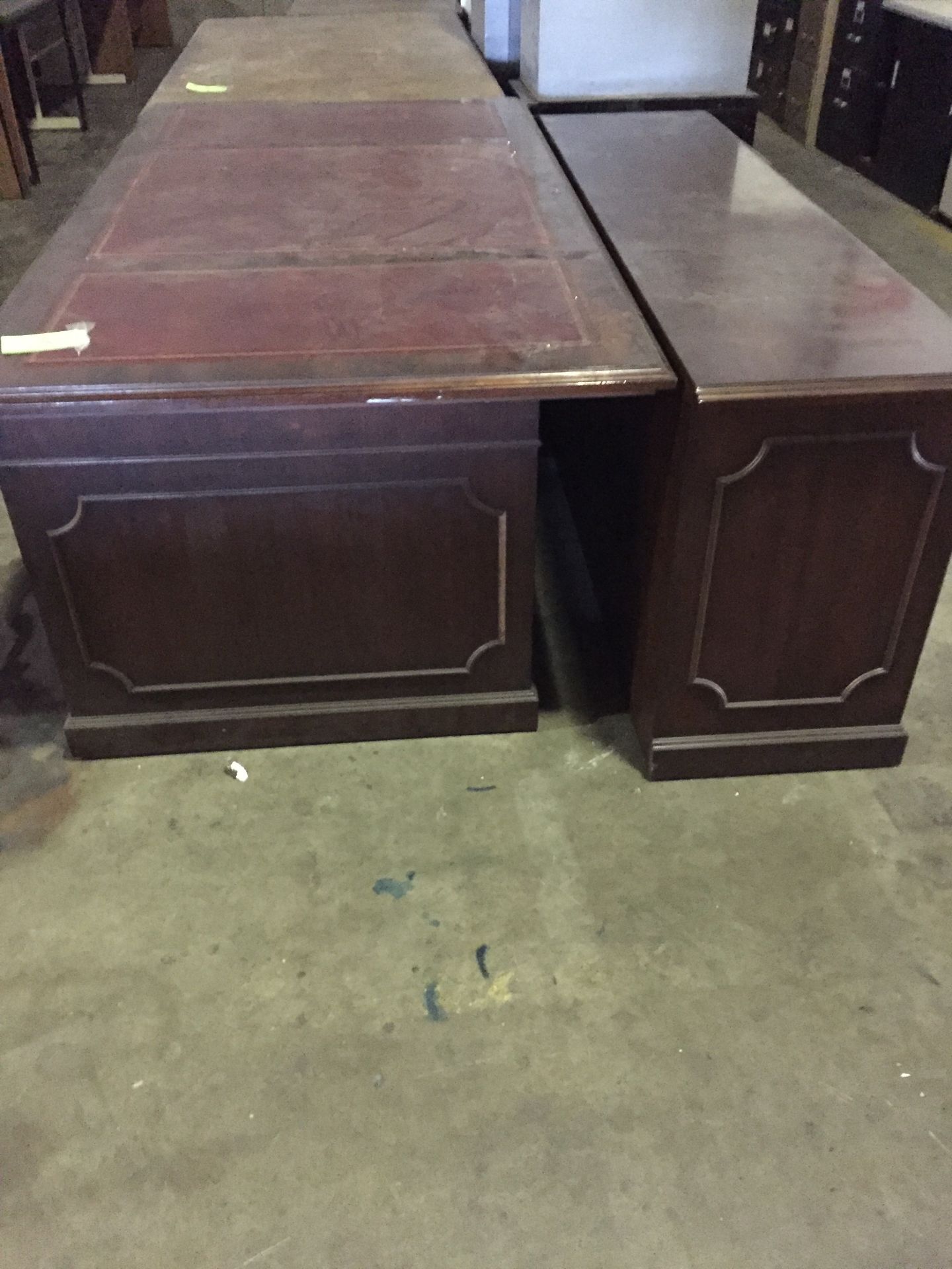 DESK W/ CREDENZA - Image 2 of 4