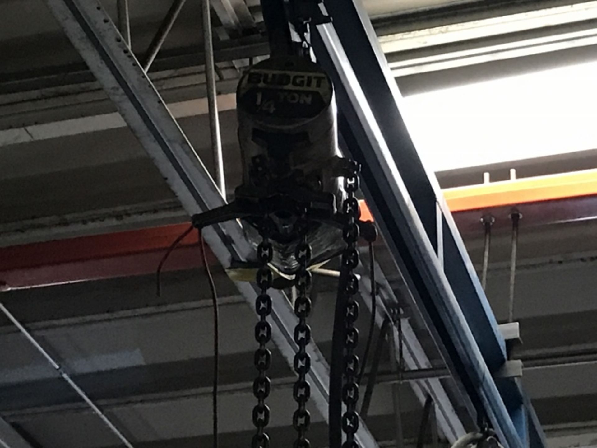 ¼t hoist with beam / ¼t palan avec poutre BUDDGIT - Image 3 of 3