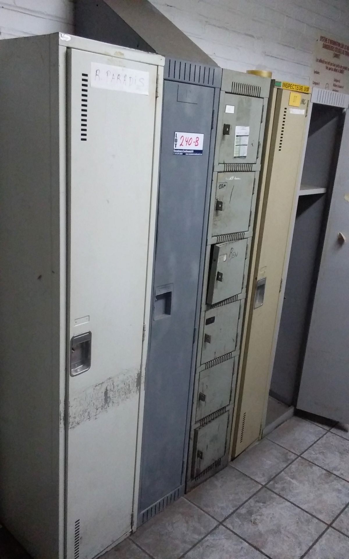 lockers/casiers