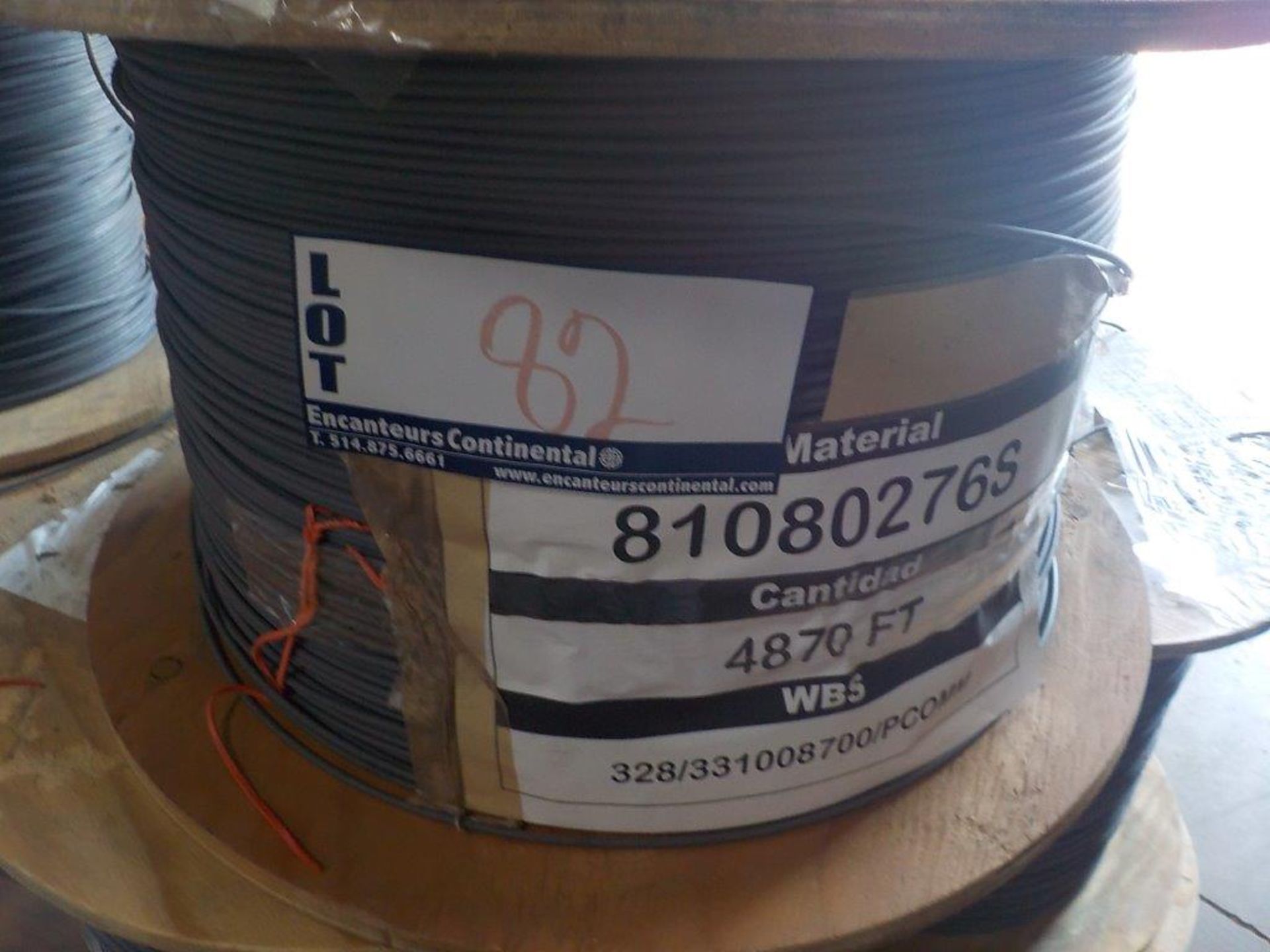 lot: wire / fils: # 12 AWG, 600V (4,870')