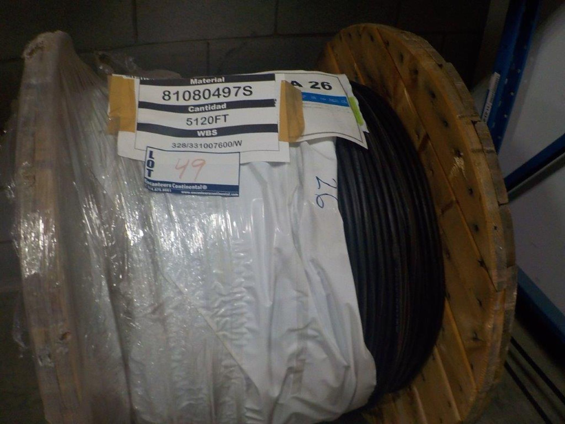 lot: wire / fils: multiconductor, 4-12 AWG, 600V, (5,120')