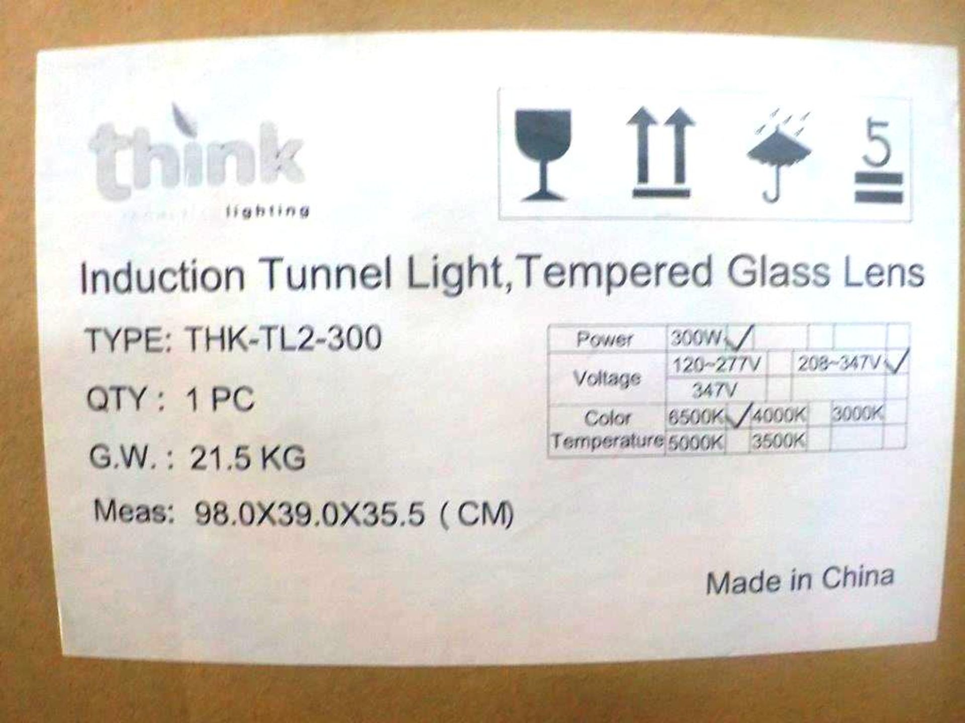 lumière-tunnel induction THINK, #TL2-300 / lnduction tunnel light - Image 4 of 5
