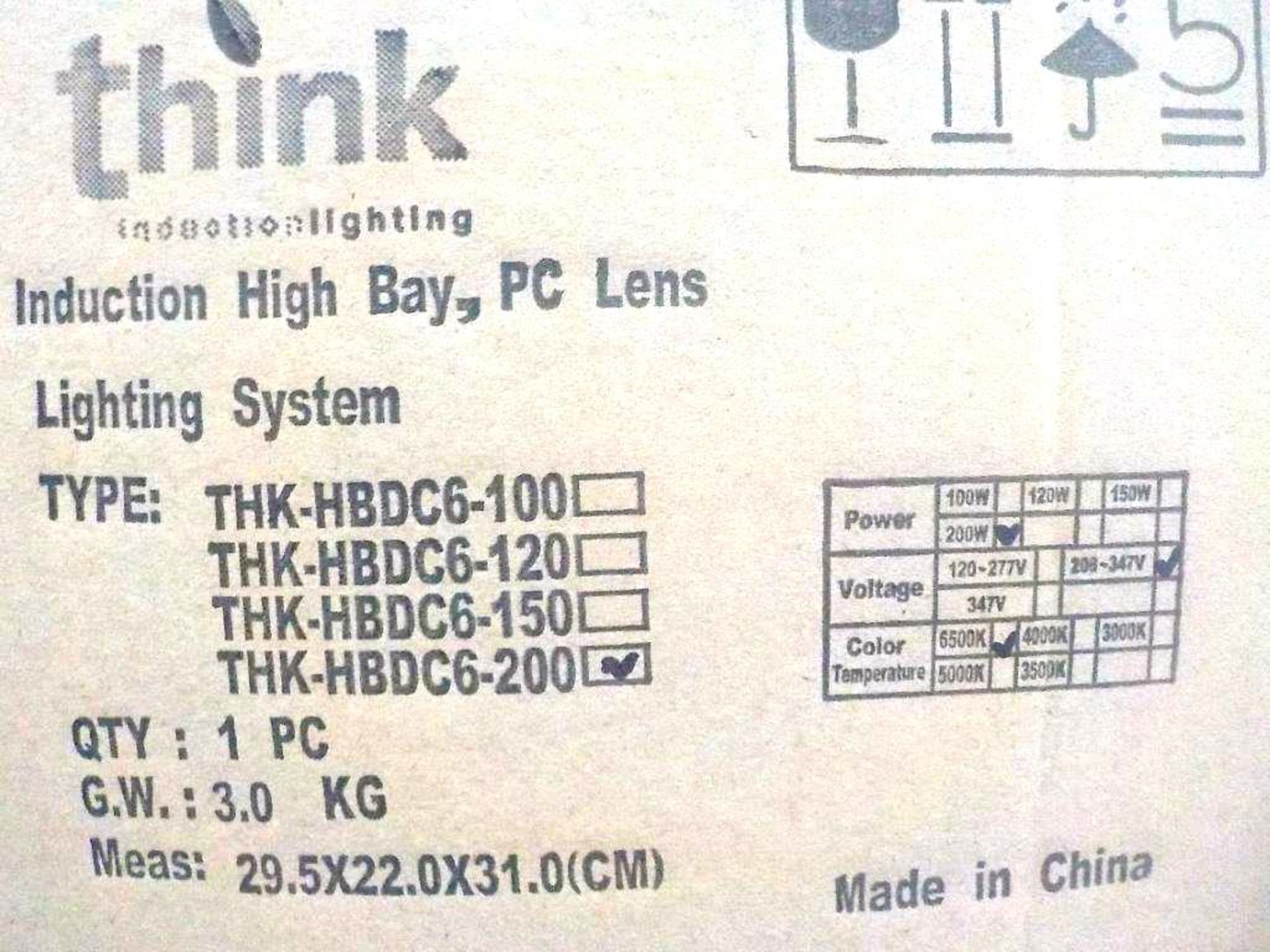 (set) fixture induction & ballast THINK #HBDC6-200 / induction fixtures w/ ballast - Image 2 of 2