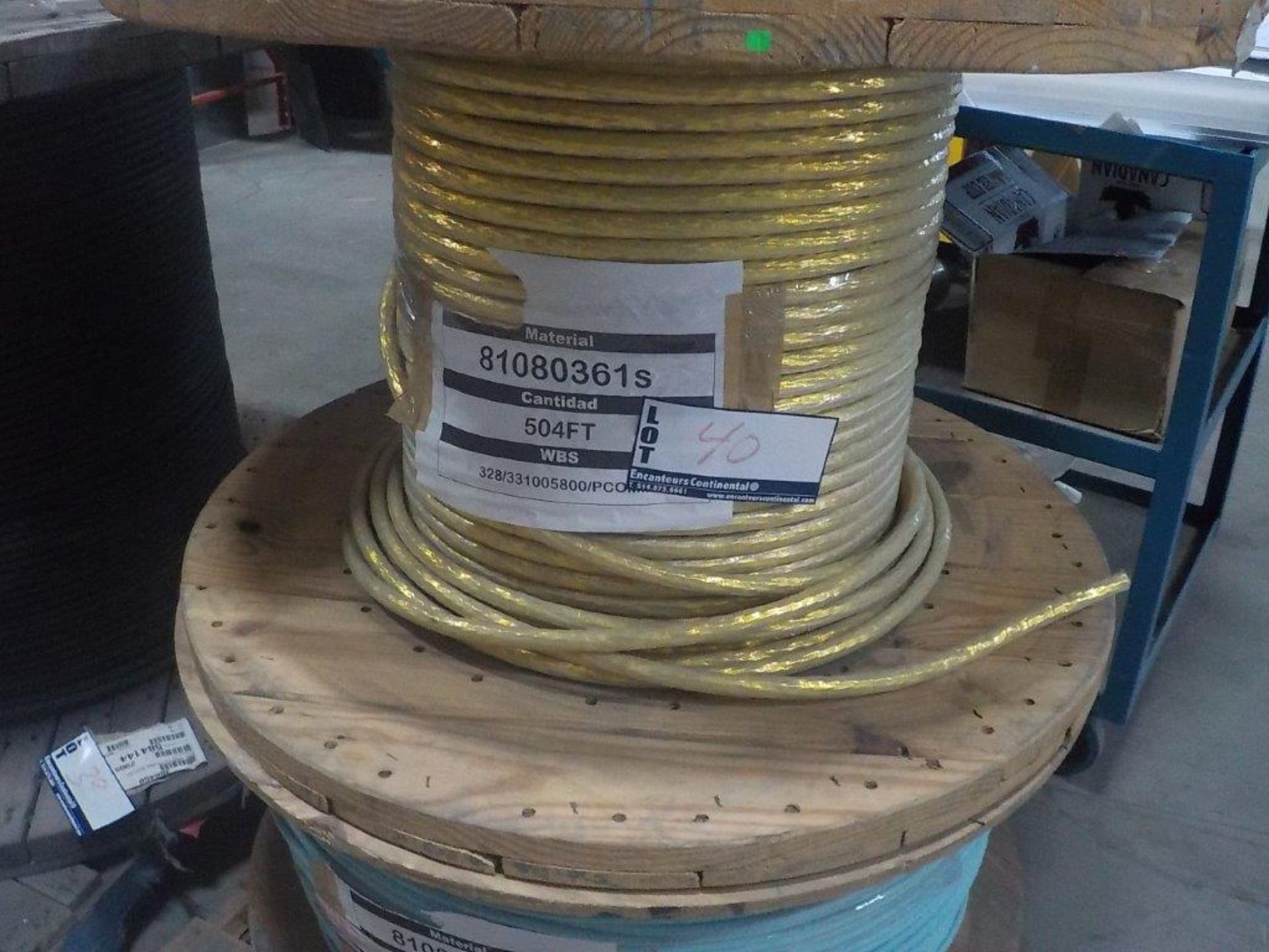 lot: wire / fils: multiconductor, 24 pr, 20 AWG, (504')