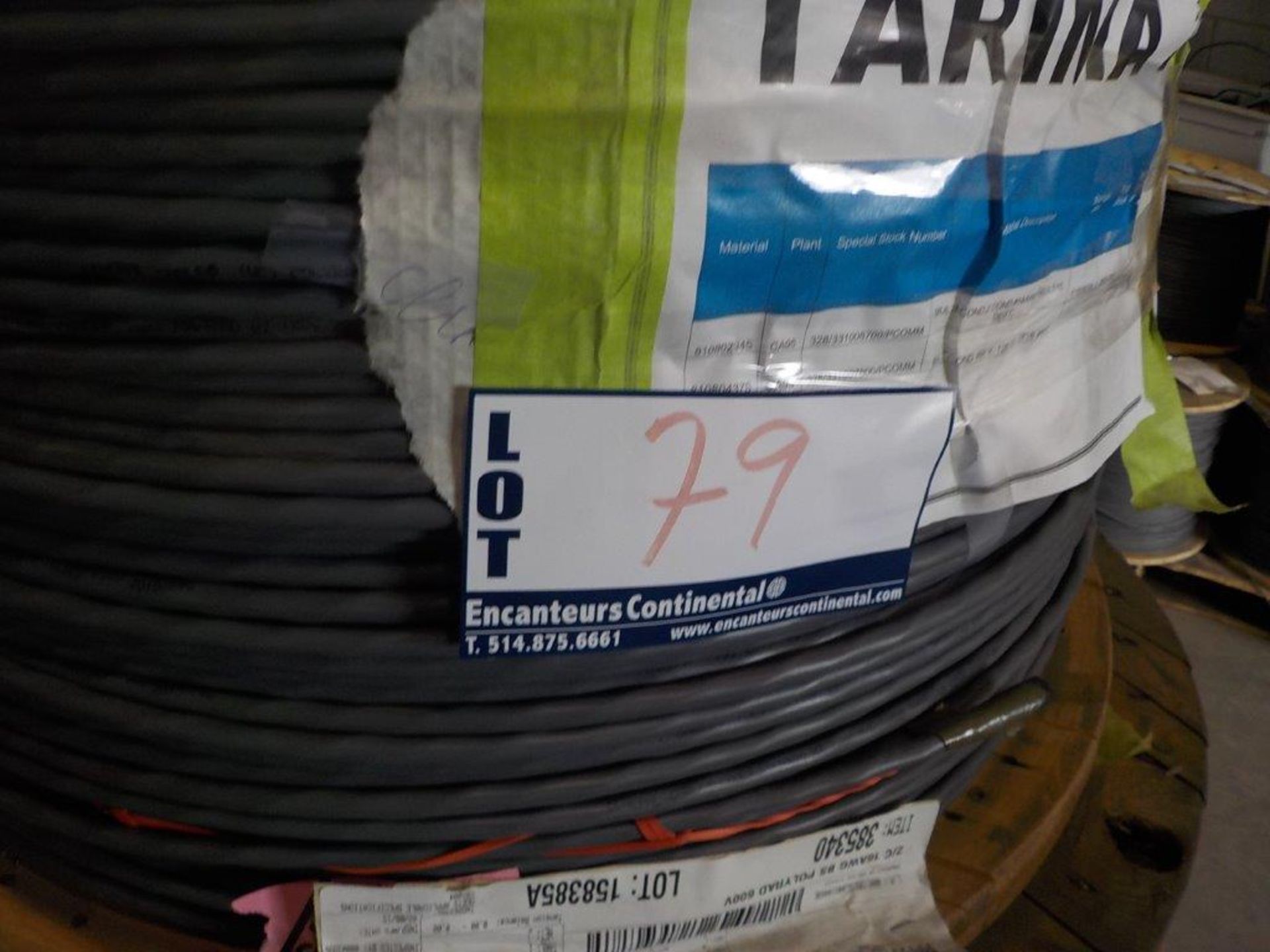 lot: wire / fils: # 2C, 16 AWG, 19/29, (4,810') - Image 2 of 3