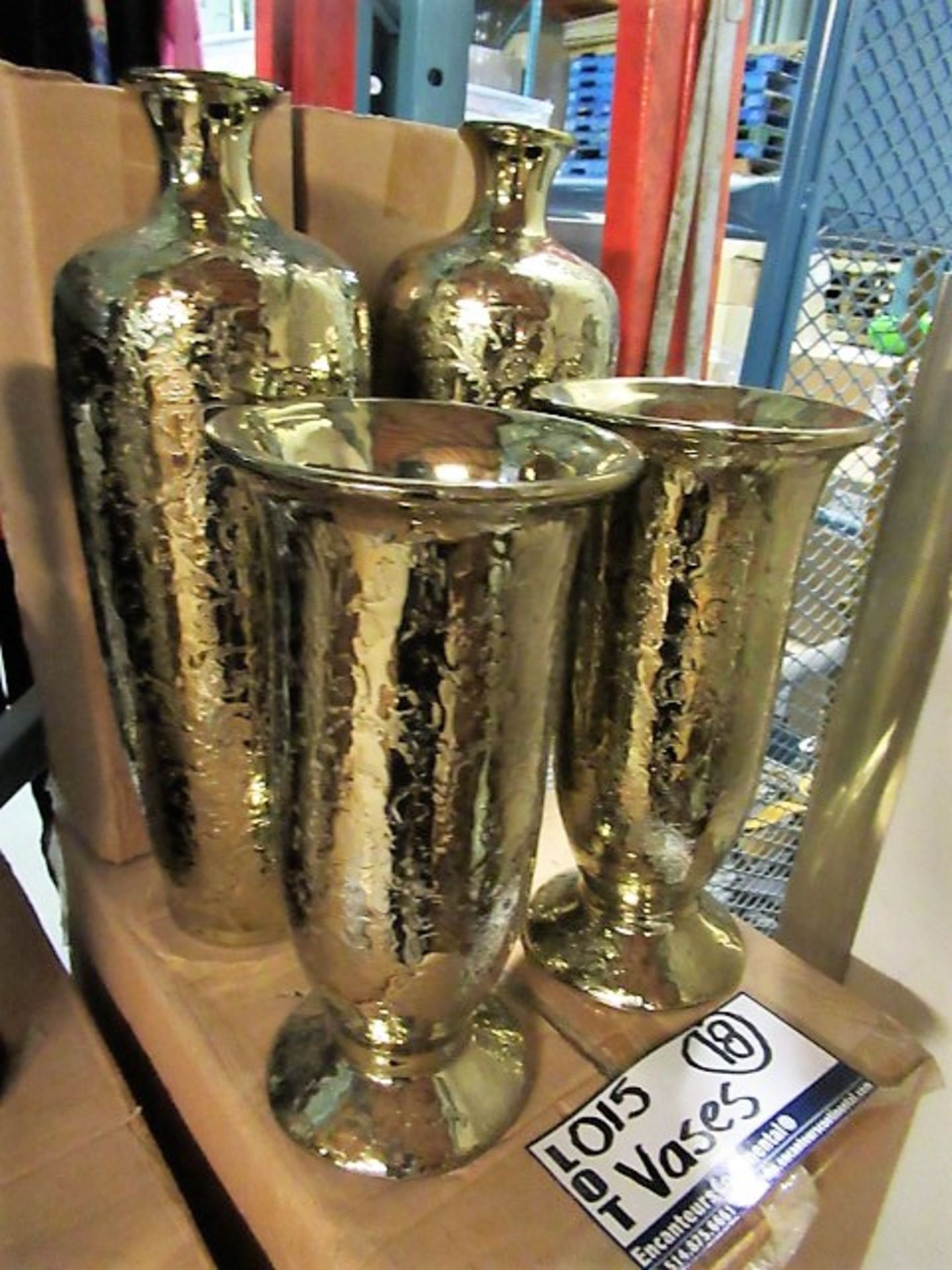 Gold Vases - Image 2 of 2