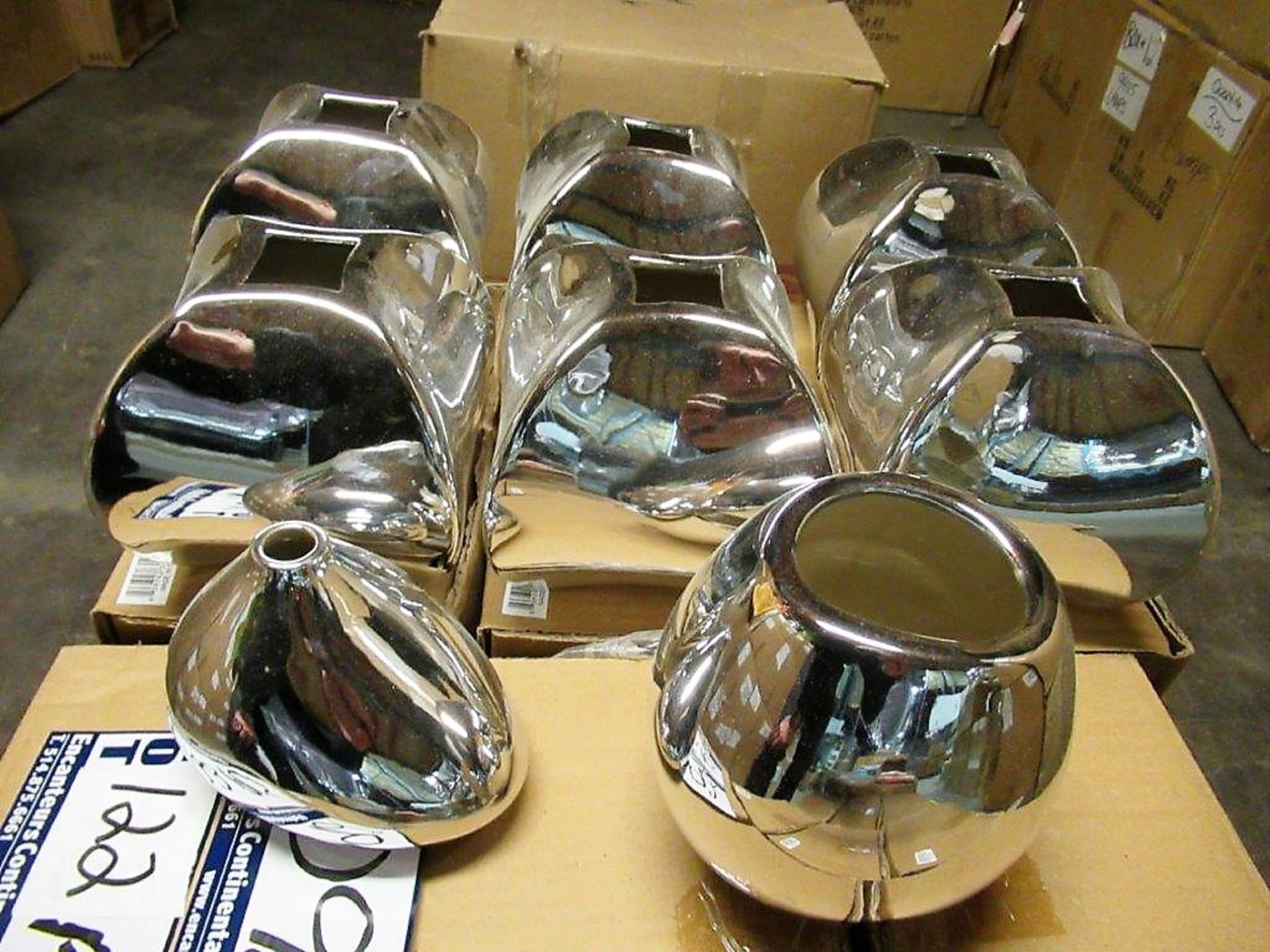 Assorted Silver Vases