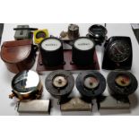 A collection of military gauges, along with a various remote conductors and a Cambridge instrument